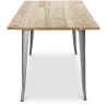 Buy Bistrot Metalix Industrial Dining Table - 140 cm - Light Wood Steel 59876 in the United Kingdom