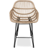 Buy Synthetic wicker bar stool 65cm - Magony Natural wood 59881 at MyFaktory