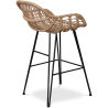 Buy Synthetic wicker bar stool 65cm - Magony Natural wood 59881 home delivery