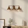Buy 3-Light Metal Cover Sconce Wall Lamp Gold 59883 - in the UK