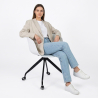 Buy Design Office Chair with Wheels White 59885 in the United Kingdom