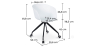 Buy Design Office Chair with Wheels White 59885 in the United Kingdom