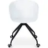 Buy Design Office Chair with Wheels White 59885 - in the UK