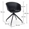 Buy Design Office Chair with Armrests Black 59886 - prices
