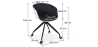 Buy White Padded Office Chair with Armrests and Wheels Dark grey 59887 - prices