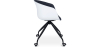 Buy White Padded Office Chair with Armrests and Wheels Dark grey 59887 at MyFaktory