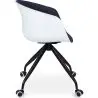 Buy White Padded Office Chair with Armrests and Wheels Dark grey 59887 - prices
