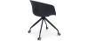 Buy Black Padded Office Chair with Armrests and Wheels Light grey 59888 in the United Kingdom