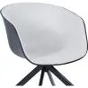 Buy Black Padded Office Chair with Armrests and Wheels Light grey 59888 - prices