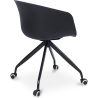 Buy Black Padded Office Chair with Armrests and Wheels Light grey 59888 in the United Kingdom