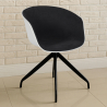 Buy Design White Padded Office Chair with Armrests  Dark grey 59889 - prices
