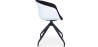 Buy Design White Padded Office Chair with Armrests  Dark grey 59889 at MyFaktory