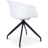 Buy Design White Padded Office Chair with Armrests  Dark grey 59889 in the United Kingdom