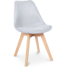 Buy Scandinavian Padded Dining Chair Light grey 59892 at MyFaktory