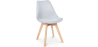 Buy Scandinavian Padded Dining Chair Light grey 59892 in the United Kingdom