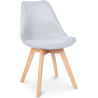 Buy Scandinavian Padded Dining Chair Light grey 59892 - prices