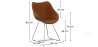 Buy Design dining chair - PU Cognac 59894 - in the UK