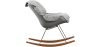 Buy Scandinavian Design Padded Rocking Chair Grey 59895 in the United Kingdom