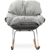 Buy Scandinavian Design Padded Rocking Chair Grey 59895 - in the UK