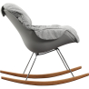 Buy Scandinavian Design Padded Rocking Chair Grey 59895 in the United Kingdom
