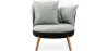 Buy Scandinavian Design Armchair - Shalma Green 59896 - in the UK