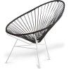 Buy Acapulco Chair - White Legs Black 58295 at MyFaktory