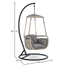 Buy Hanging Garden Chair - Eva Grey 59898 - prices