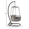 Buy Hanging Garden Chair - Eva Grey 59898 at MyFaktory