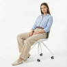 Buy Scandinavian Office chair with Wheels  - Dana White 59904 at MyFaktory