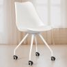Buy Scandinavian Office chair with Wheels  - Dana White 59904 - prices
