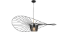 Buy Hanging Lamp Vertice - Metal - 100cm Black 59905 - prices