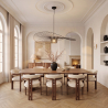 Buy Hanging Lamp Vertice - Metal - 100cm Black 59905 in the United Kingdom