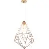 Buy Diamond Retro Style Pendant Lamp Gold 59910 in the United Kingdom