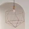 Buy Retro Design Wire Hanging Lamp Gold 59911 - prices