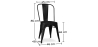 Buy Grey Hairpin 150x90 Dining Table + X6 Bistrot Metalix Chair Black 59924 with a guarantee