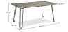 Buy Grey Hairpin 150x90 Dining Table + X6 Bistrot Metalix Chair Black 59924 home delivery