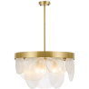 Buy Design Glass Hanging Lamp - Loren Gold 59928 in the United Kingdom