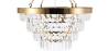 Buy Chandelier Hanging Lamp Vintage Style Crystal and Metal - Ania Gold 59929 home delivery