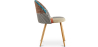Buy Dining Chair Accent Patchwork Upholstered Scandi Retro Design Wooden Legs - Bennett Amy Multicolour 59933 at MyFaktory