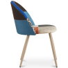 Buy Dining Chair - Upholstered in Patchwork - Scandinavian Style - Bennett  Multicolour 59936 home delivery