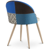 Buy Dining Chair - Upholstered in Patchwork - Scandinavian Style - Bennett  Multicolour 59936 with a guarantee