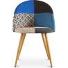 Buy Dining Chair - Upholstered in Patchwork - Scandinavian Style - Bennett  Multicolour 59936 - in the UK