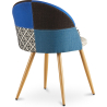 Buy Dining Chair - Upholstered in Patchwork - Scandinavian Style - Bennett  Multicolour 59936 in the United Kingdom