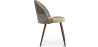 Buy Dining Chair Accent Patchwork Upholstered Scandi Retro Design Dark Wooden Legs - Bennett Amy Multicolour 59938 in the United Kingdom