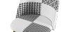 Buy Dining Chair - Upholstered in Black and White Patchwork - Bennett  White / Black 59942 at MyFaktory