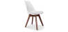 Buy Brielle Scandinavian design Premium Chair with cushion - Dark Legs White 59953 in the United Kingdom