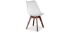 Buy Brielle Scandinavian design Premium Chair with cushion - Dark Legs White 59953 - prices
