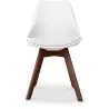 Buy Brielle Scandinavian design Premium Chair with cushion - Dark Legs White 59953 - prices