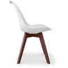 Buy Brielle Scandinavian design Premium Chair with cushion - Dark Legs White 59953 - prices