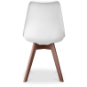 Buy Brielle Scandinavian design Premium Chair with cushion - Dark Legs White 59953 in the United Kingdom